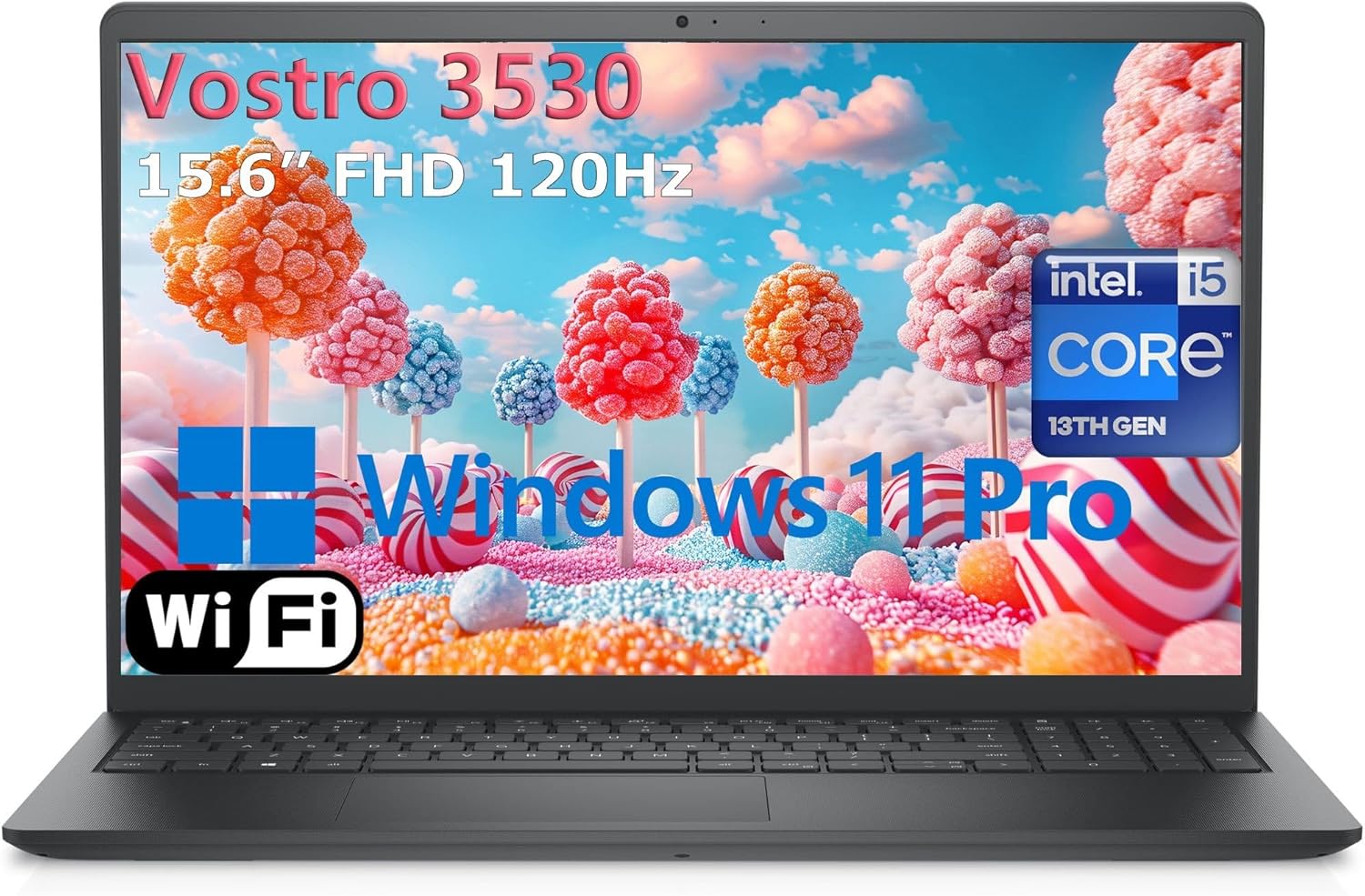 Dell 15.6" 3530 Laptop Computer for Home & Business Student, Intel 10-Core i5-1334U (Beat i7-1250U), 32GB RAM, 1TB PCIe SSD, 120Hz FHD Vostro Laptop, WiFi, Bluetooth, Black, Windows 11 Pro, AZ-XUT