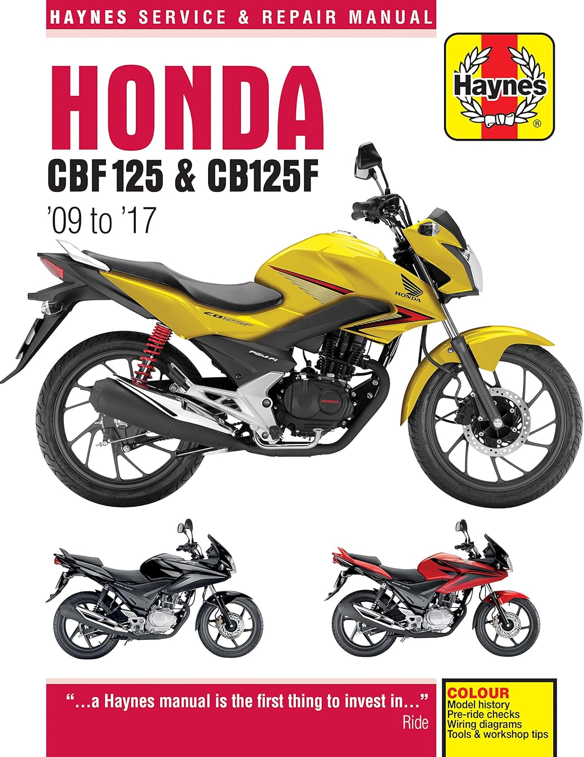 Haynes Honda CBF125 (09-17) Repair Manual (Paperback)