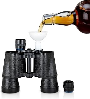 True Binocular Flask - Gameday Hidden Flask - Secret Alcohol Container - Black Secret Flask 16oz Set of 1
