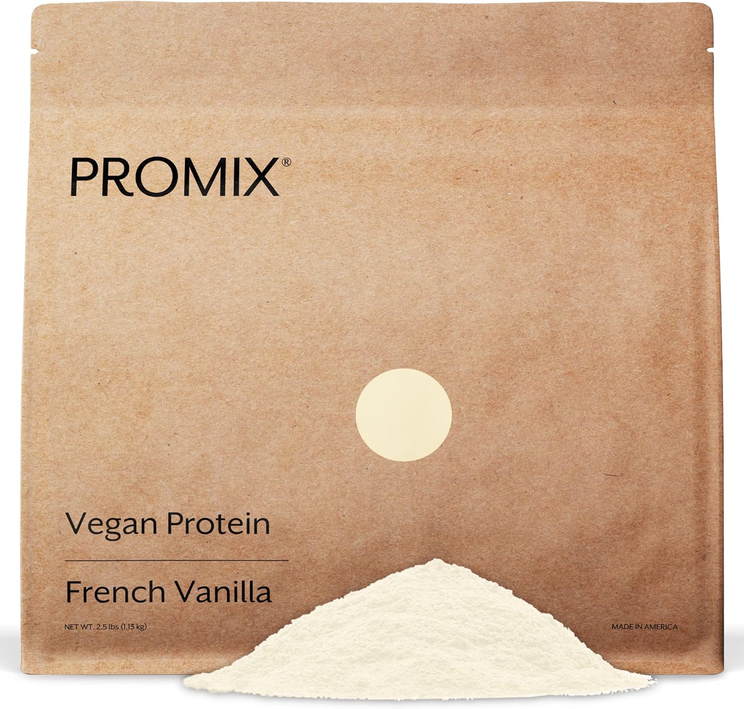 ProMix Nutrition Vegan Protein Powder, 25g Plant Based Organic Canadian Yellow Pea Protein, Vitamin B12, BCAAs, Gluten-Free - Vanilla, 2.5 Pound