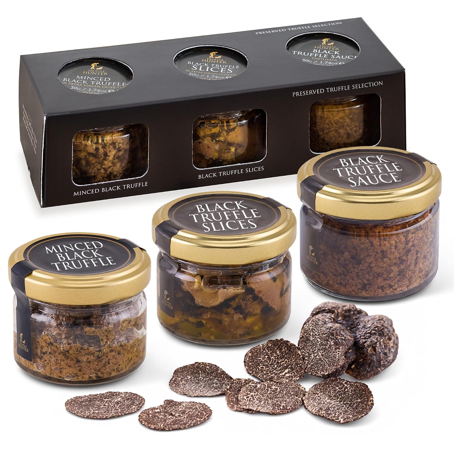 TruffleHunter, Preserved Black Truffle Selection Gift Set 3 Pack
