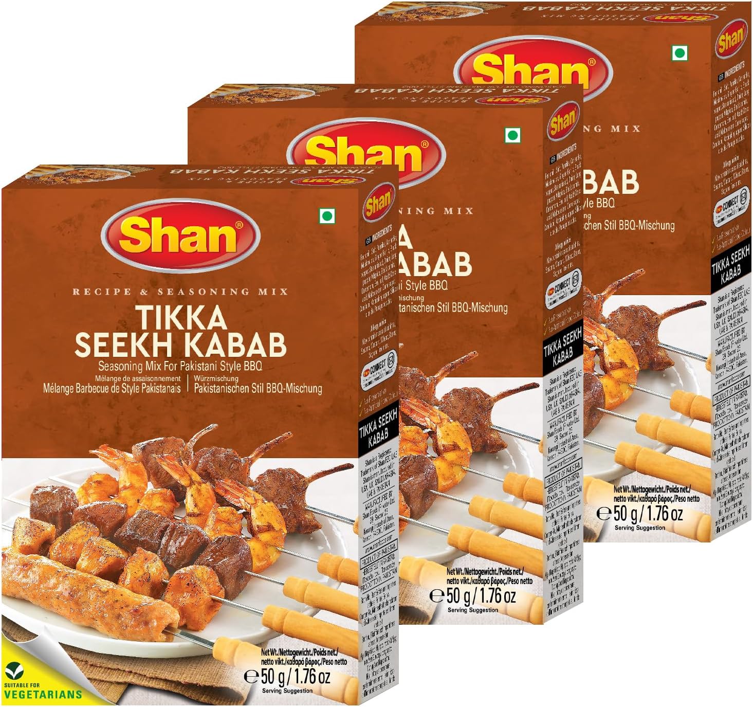 Shan Tikka Seekh Kebab Mix-Pack Of 3