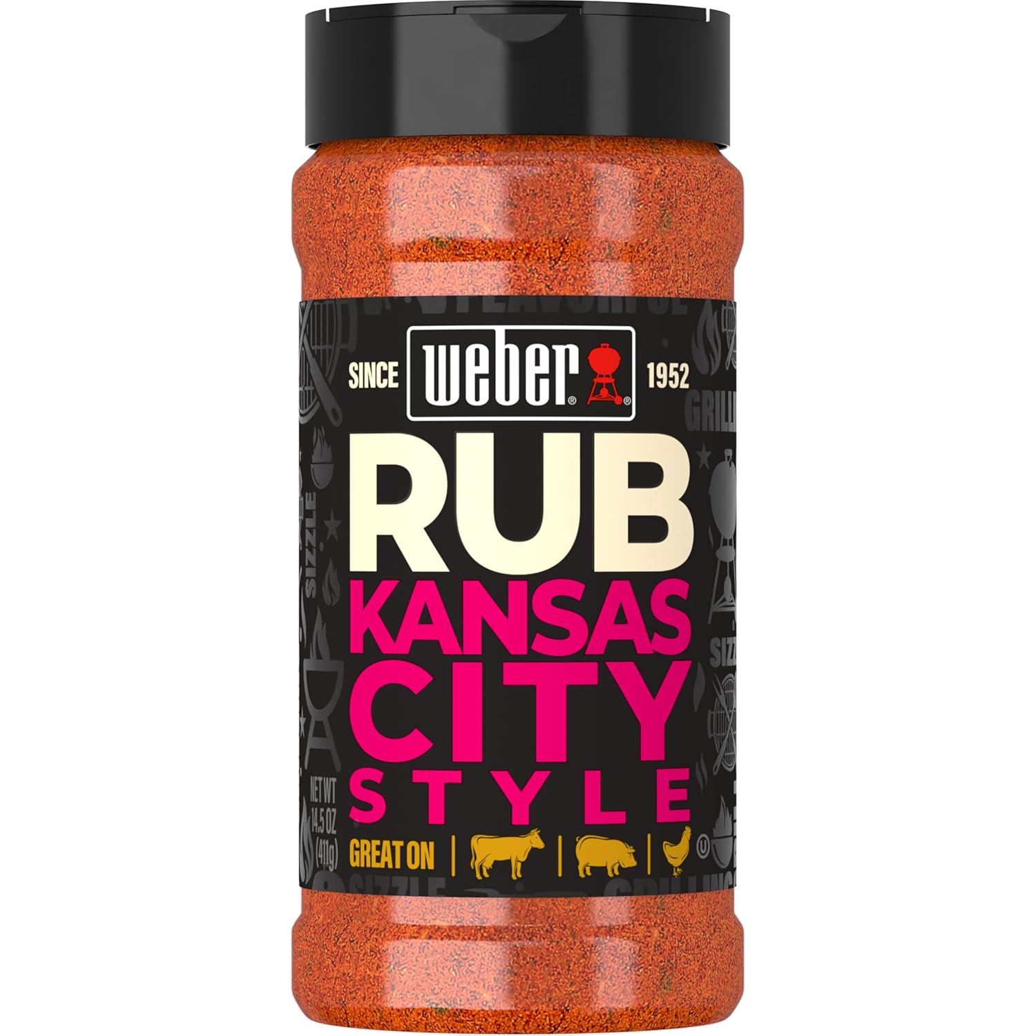 Weber KC BBQ Dry Rub, 14.5 oz