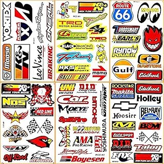 Cars Motorsport Nos Gulf Hot Rod Nascar Drag Racing Lot 6 Vinyl Graphic Decals Stickers D6094