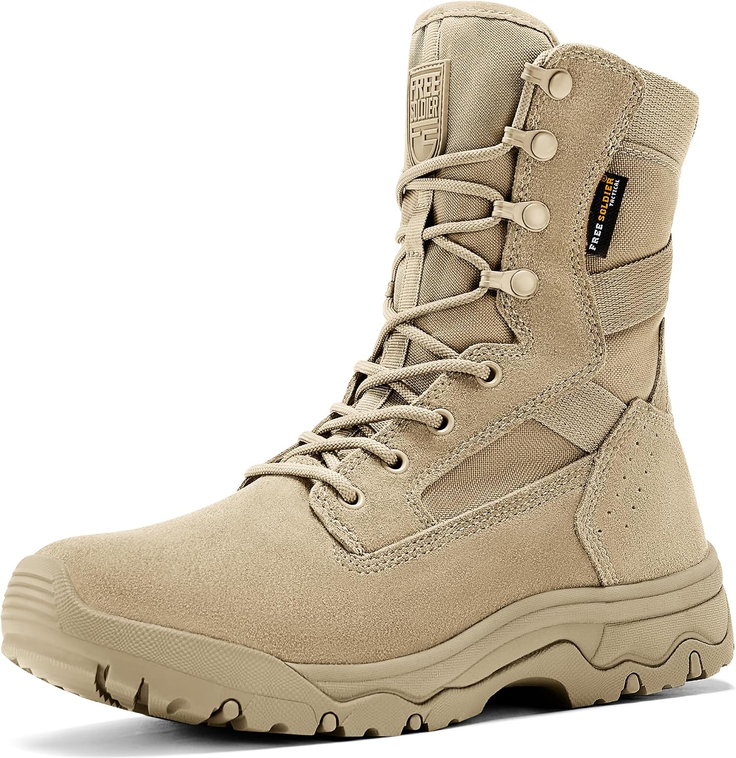 FREE SOLDIER Men's LT Military Tactical 8" Daily Work Boots