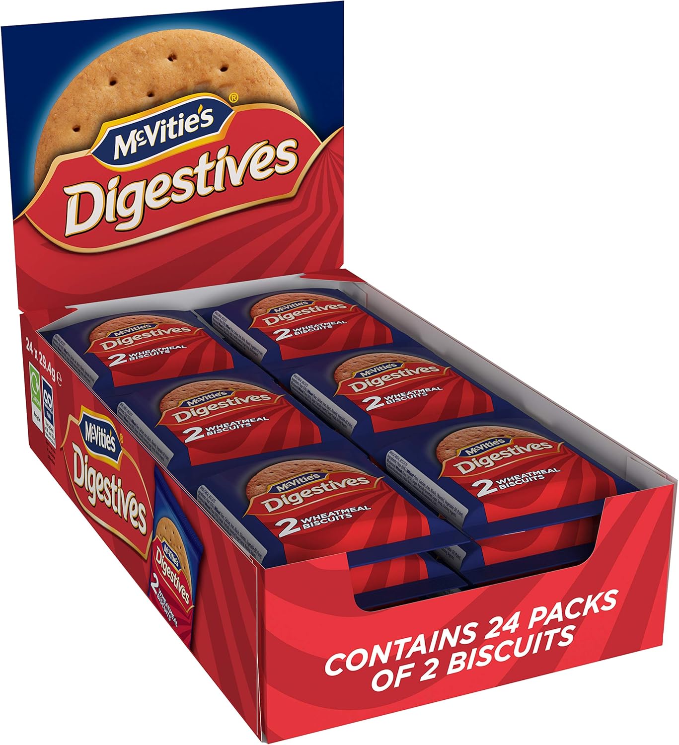 McVitie's Digestives To Go Biscuits 29.4g