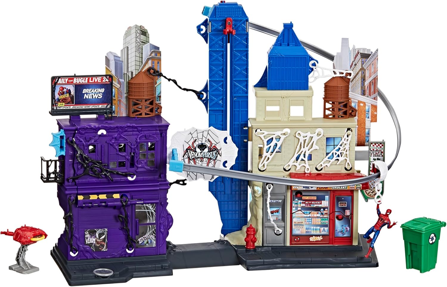 Marvel Spider-Man VenomVersus Web Slinging City Playset