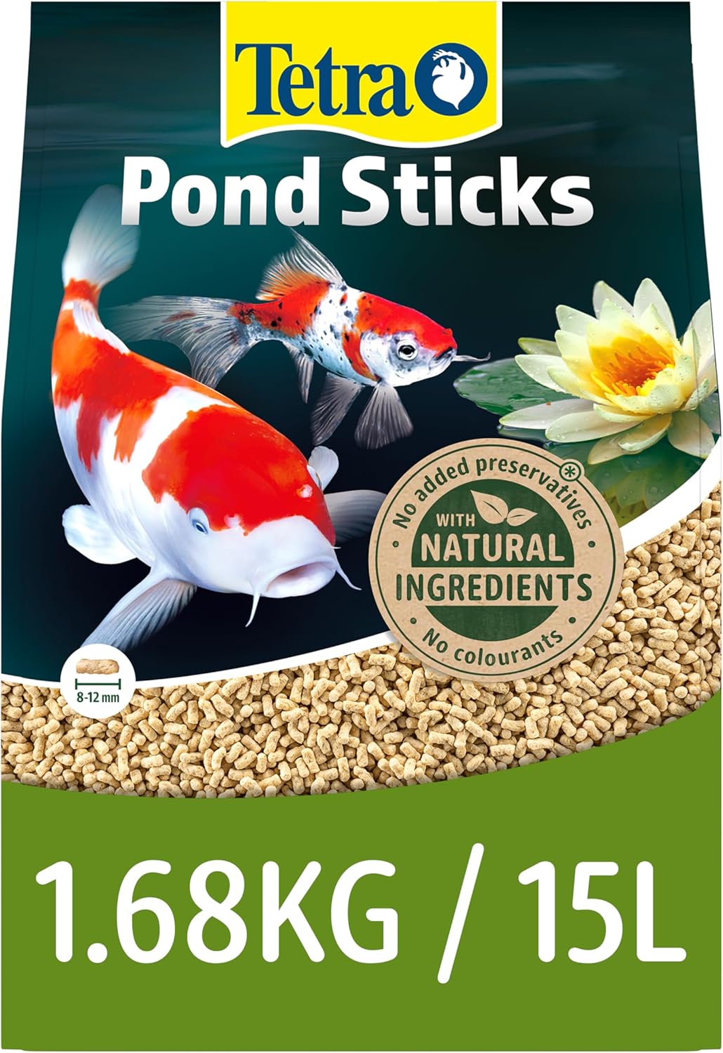 Tetra Pond Fish Food Sticks 1.68kg - biologically balanced for pond fish