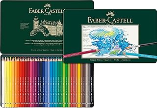 Faber-Castell 117536 Albrecht Dura Watercolor Pencils, 36 Colors, Can