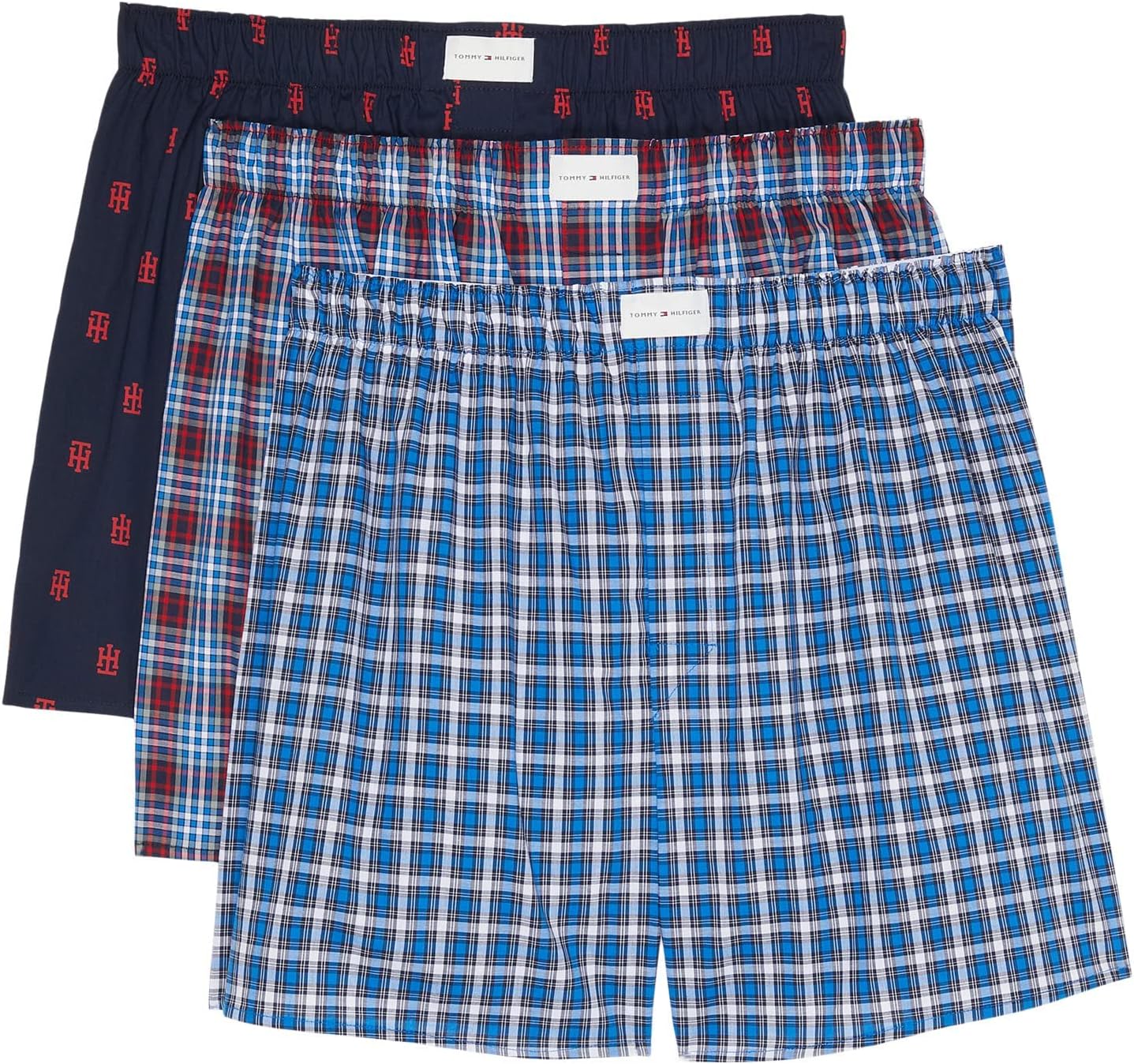 Tommy Hilfiger Men's Cotton Classic 3-Pack Woven Boxer