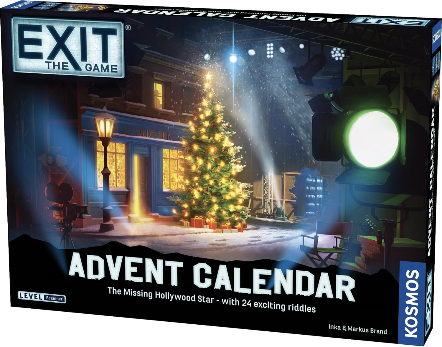 Thames & Kosmos EXIT: Advent Calendar - The Missing Hollywood Star, Escape Room Card Game, Family Games for Game Night, Holiday Season Games for Adults and Kids, for 1+ Players, Age 10+