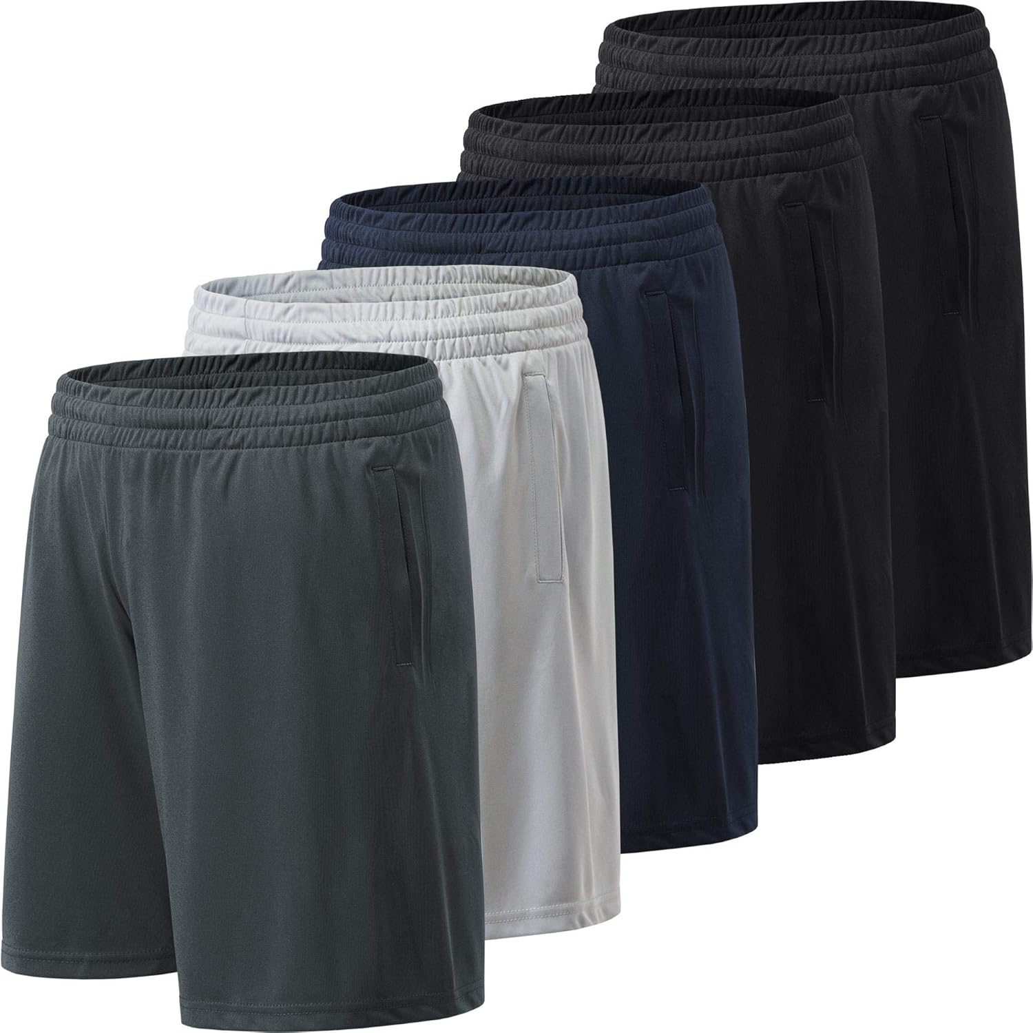 Mens Athletic Shorts with Pockets Quick Drying Activewear for Gym Workout