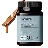 Manukora Raw Manuka Honey MGO 600+ from New Zealand, Non-GMO, Monofloral, Traceable from Hive to Hand, Daily Immune Support - 500g (1.1 Lb)