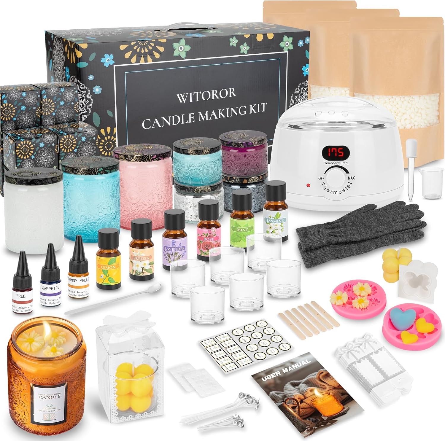 WITOROR Candle Making Kit, Scented Candles Making Kit for Adults DIY