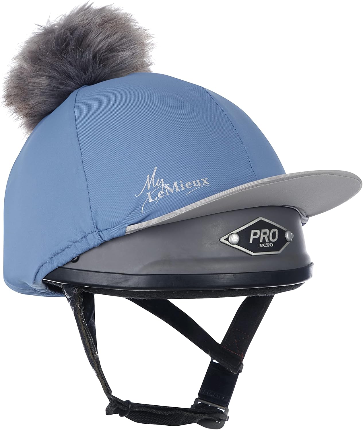 LeMieux Pom Pom Horse Riding Hat Silk with 4 Way Stretch Fabric Coordinates with Base Layers & Saddle Pads - Equestrian Headgear