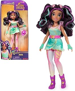 Unicorn Academy, Ava Doll with Highlighted Hair, 7 Fashion Accessories & Hair Styling Tool, 9.5”, Dolls & Unicorn Toys for Girls Ages 4 and up