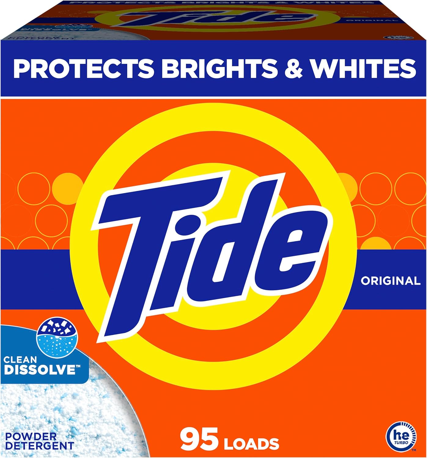 Tide Powder Laundry Detergent, Original Scent, 95 Loads, 108 oz