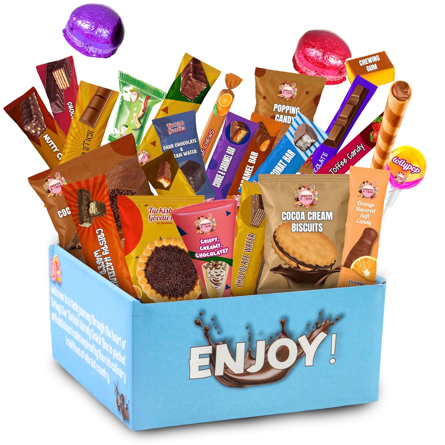 Foreign Candy Around The World Box, Turkish Snack Box, 24ct
