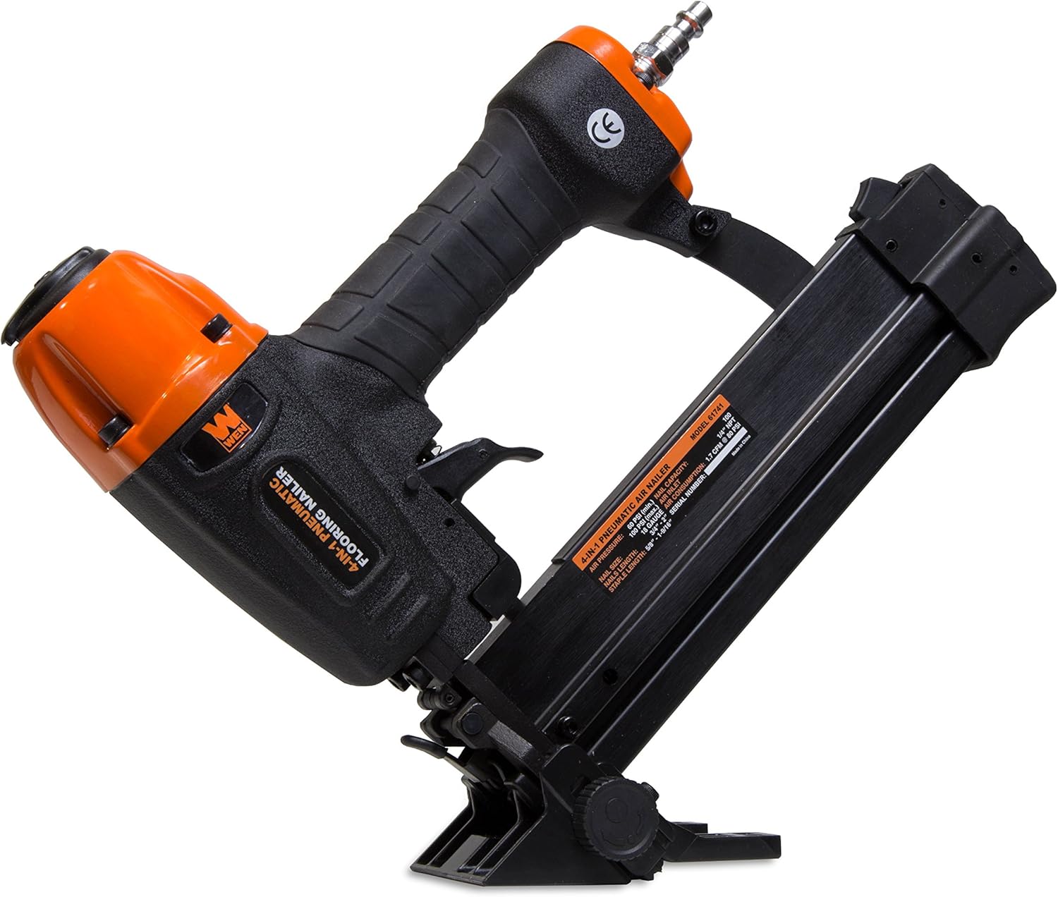 WEN 61741K 4-in-1 18-Gauge Pneumatic Flooring Nailer and Stapler
