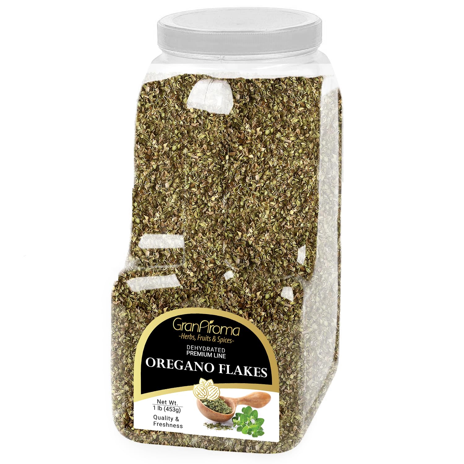 GranAroma Oregano Flakes, 1 lb, Versatile Spice, Rich & Savory Flavor