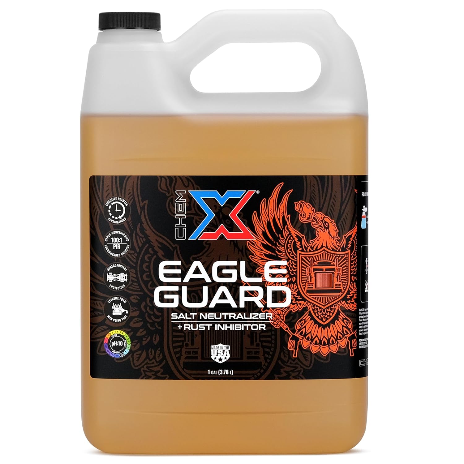 Chem-X Eagle Guard: Vehicle Salt Neutralizer and Rust Inhibitor (1 Gallon)