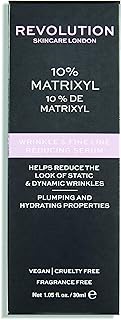Revolution Skincare Anti Wrinkle & Fine Line Reducing Serum 10% Matrixyl, Plumping & Hydrating, Vegan & Cruelty-Free, 1.05fl.oz/30ml