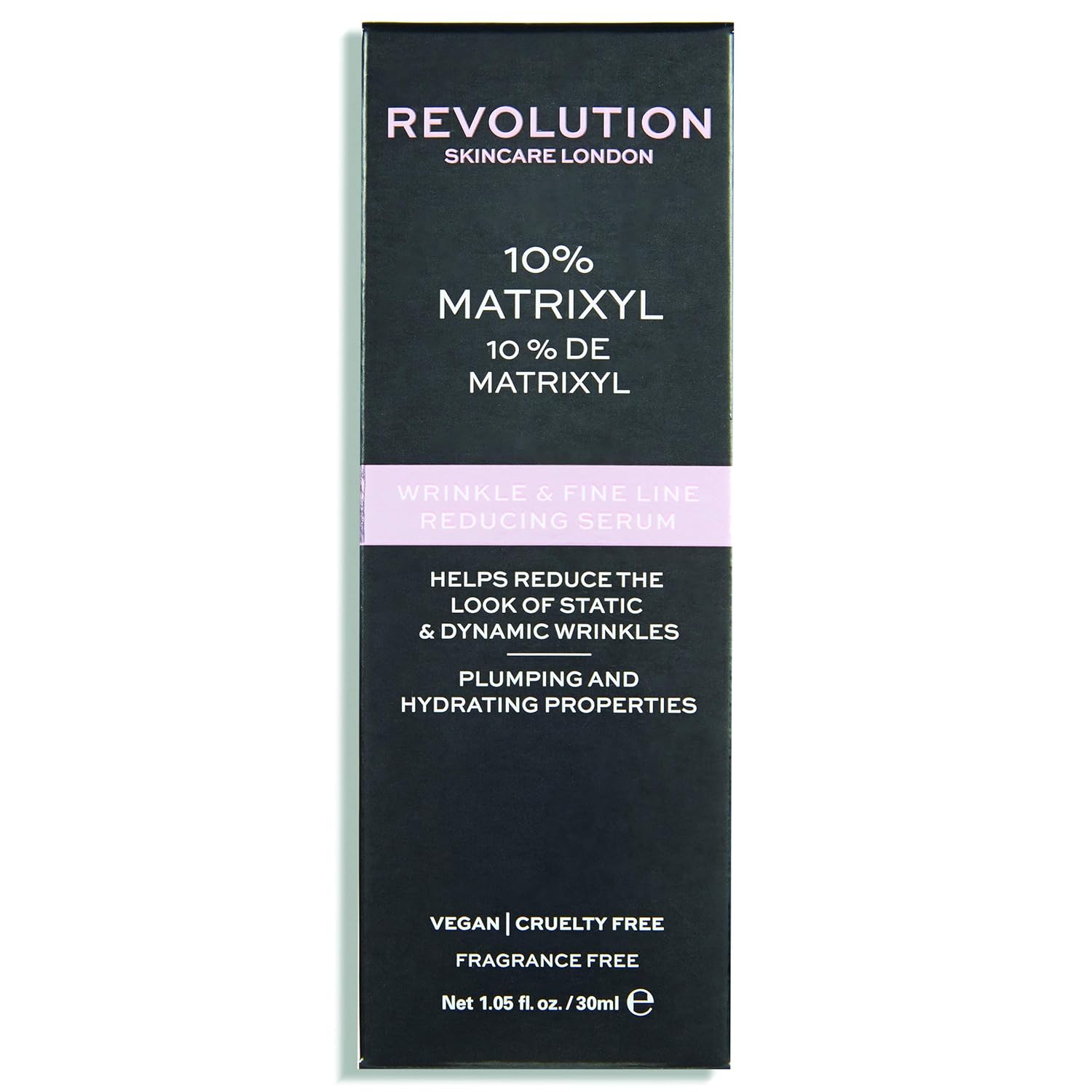 Revolution Skincare Anti Wrinkle & Fine Line Reducing Serum 10% Matrixyl, Plumping & Hydrating, Vegan & Cruelty-Free, 1.05fl.oz/30ml