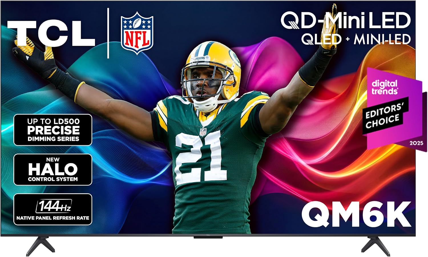 TCL 55 Inch Class QM6K Series | Mini LED QLED 4K HDR | 55QM6K, Latest Model | 120HZ-144HZ High Brightness Smart Google TV Dolby Atmos Onkyo Audio | Voice Remote Alexa Gaming Streaming Television