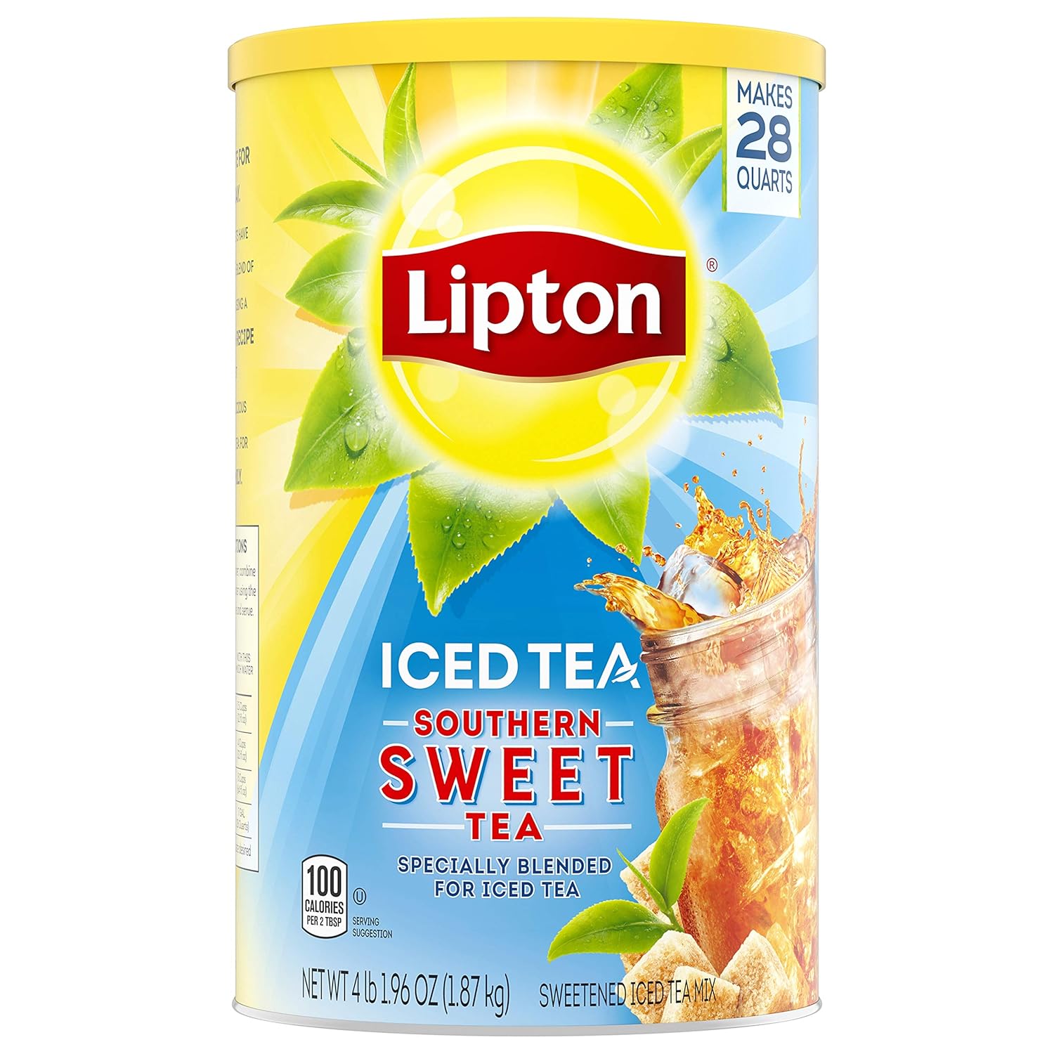 Lipton Southern Sweet Iced Tea Mix, Makes 28 Quarts, 1 Pack