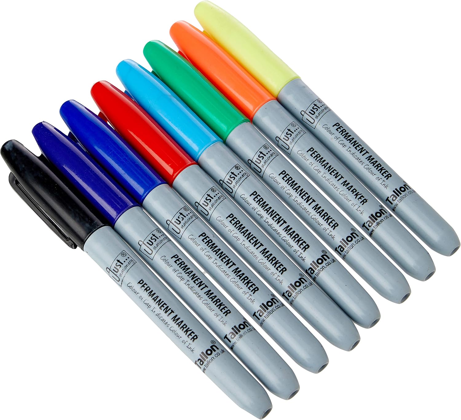 Pack Of 8 Coloured Permanent Markers