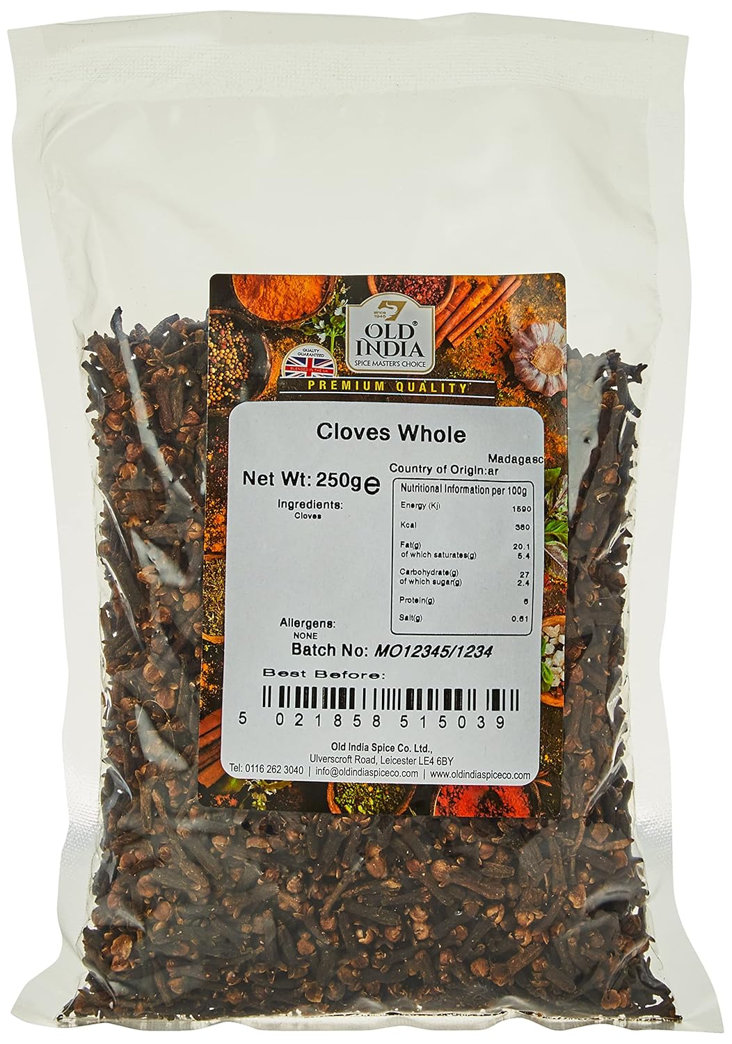 Old India Cloves Whole 250 g