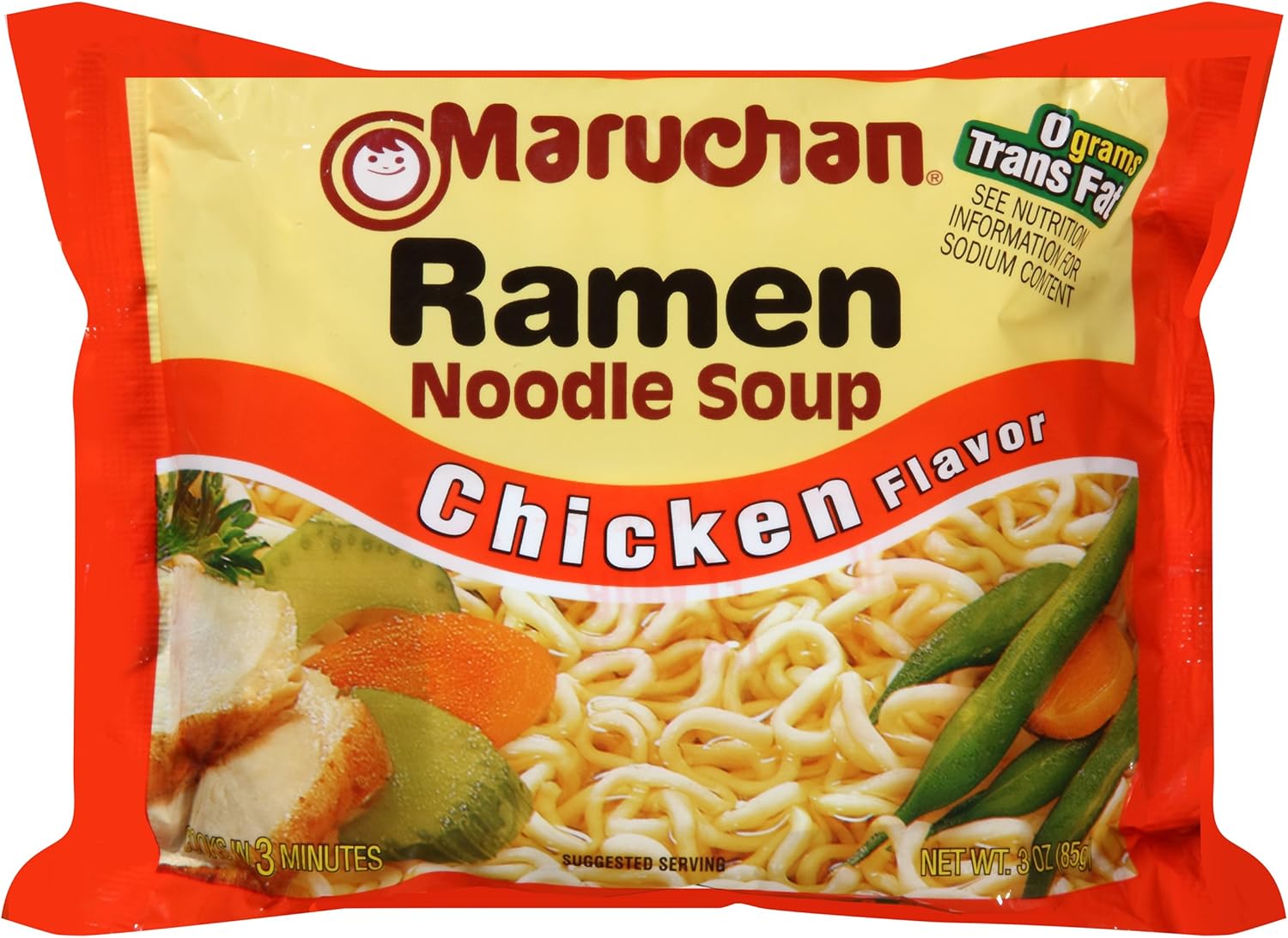 Ramen Noodles Maruchan Chicken flavor 12 pack