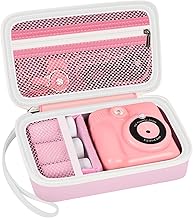 Case Compatible with ESOXOFFORE for Dylanto for Anchioo for WEEFUN for GKTZ for Amzelas for Mafiti Instant Print Camera for Kids, Film Camera Storage Holder Organizer bag (Box Only)- Pink