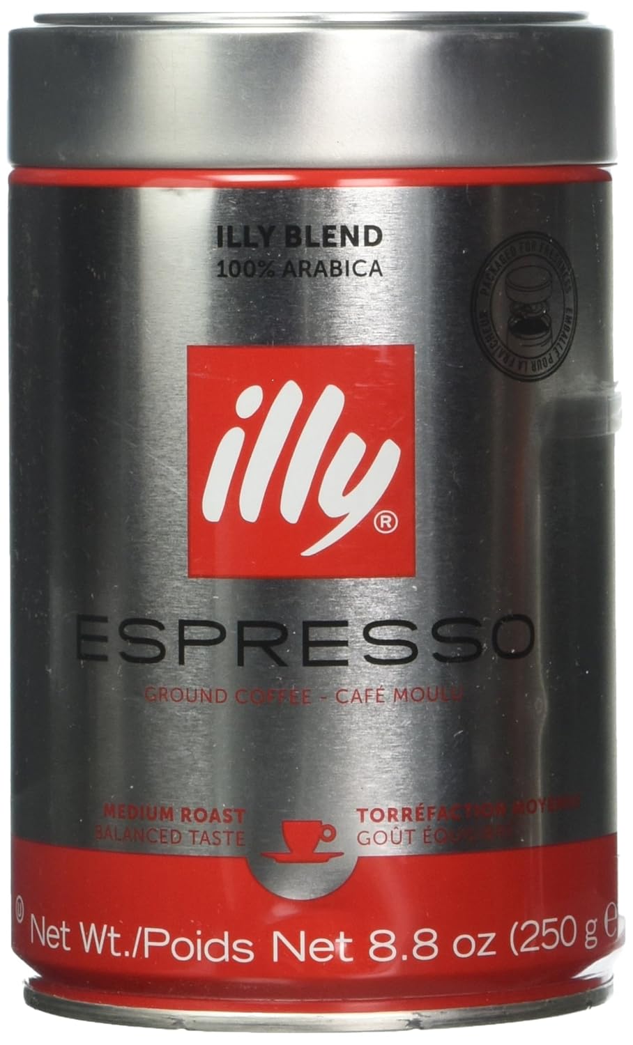 ILLYCAFFE COFFEE GRND NORMALE FINE, 8.8 OZ (pack of 6)