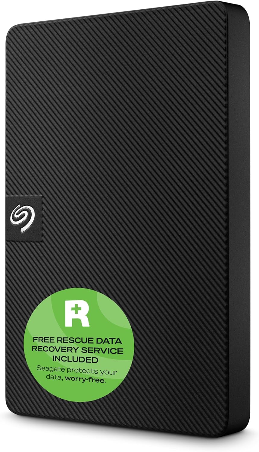 Seagate Expansion Portable, 2TB, External Hard Drive, 2.5 Inch, USB 3.0, for Mac and PC, 2 year Rescue Services (STKM2000400)