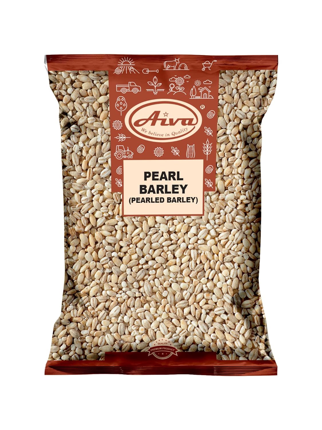 Aiva Pearl Barley (4 LB Bulk) – Whole Grain for Beef Stew, Soups, Salad, Oatmeal, Casseroles, and Cooking, Unhulled Barley, Pantry Staples, Cebada