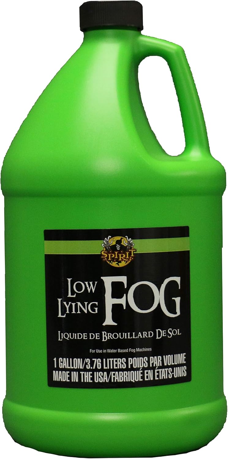 Spirit Halloween Low Lying Fog Machine Fluid | 1 Gallon | Halloween Décor | Horror Décor | Halloween Accessory | Smoke Machine