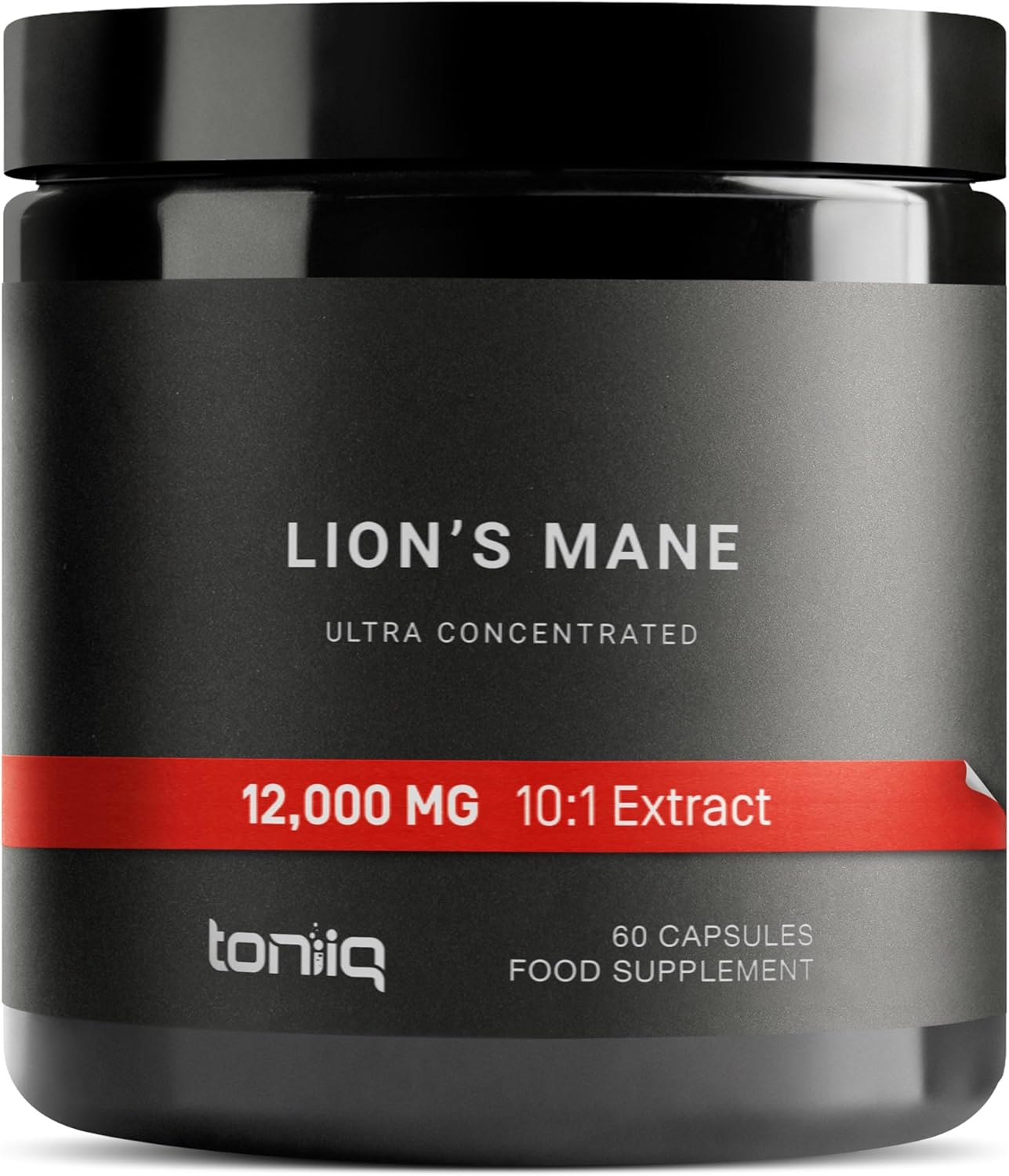 Lion’s Mane - Ultra High Potency 10:1 Extract with 30% Polysaccharides - Highly Concentrated & Bioactive - Third-Party Lab Tested - 60 Capsules