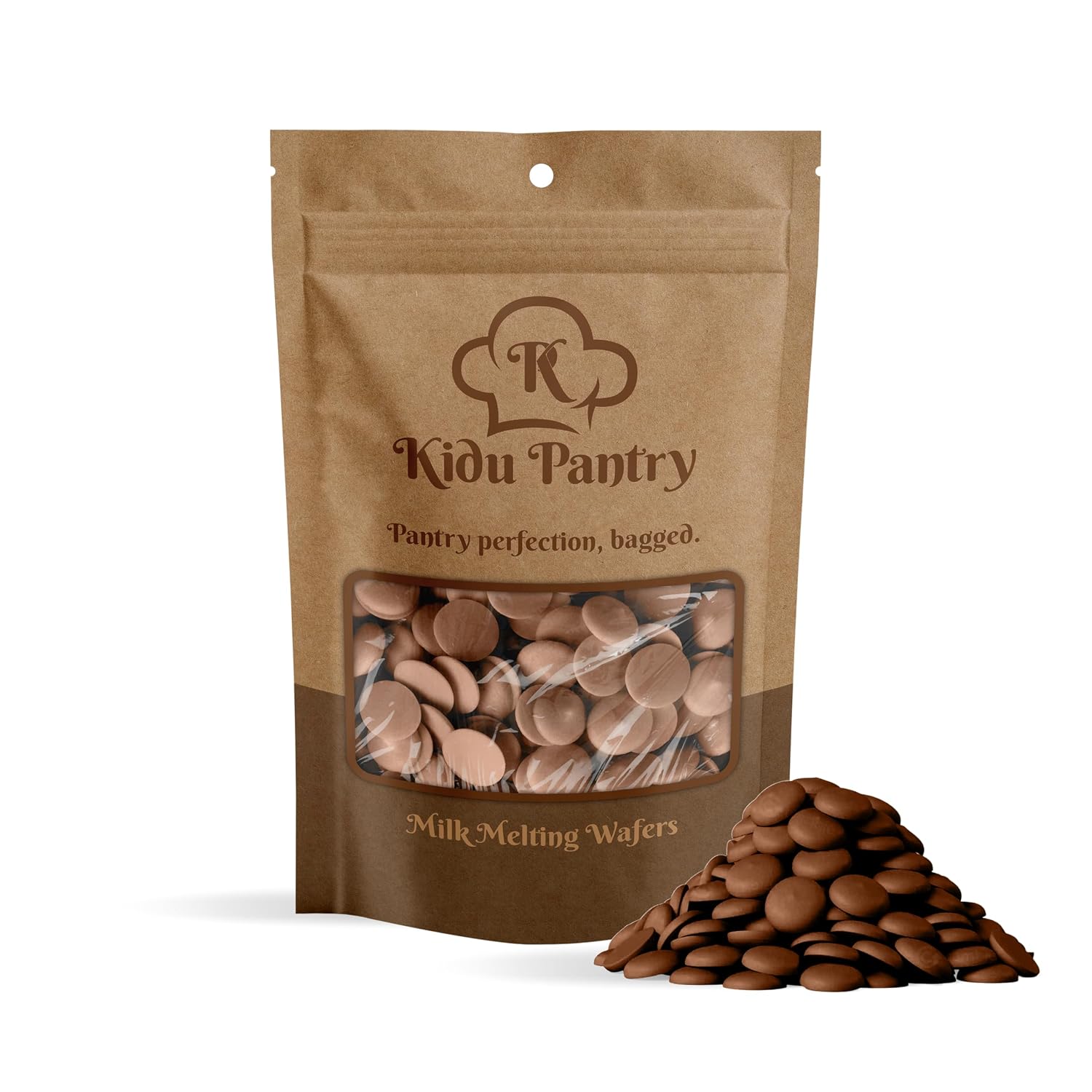 KIDU PANTRY Chocolate Melting Wafers Bulk Bag Perfect For Dipping, Deserts, Baking And More (1 Pound, Milk 2026)