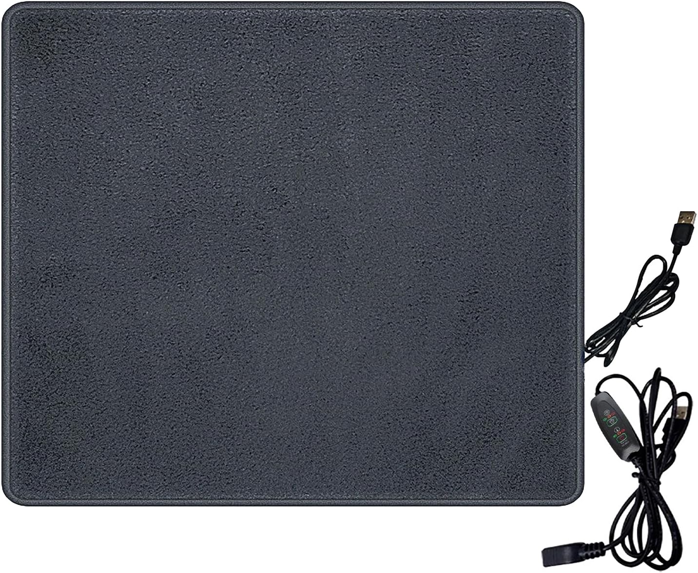USB Heating Pad 30 x 25 cm, Fast Electric Cloth Heater Pad Portable Heated Blanket Winter Office Home Dorm Shoulder Neck Back Abdomen Lumbar Knee Leg Warmer Pain Relief Pet Cat Dog Indoor Warming Mat