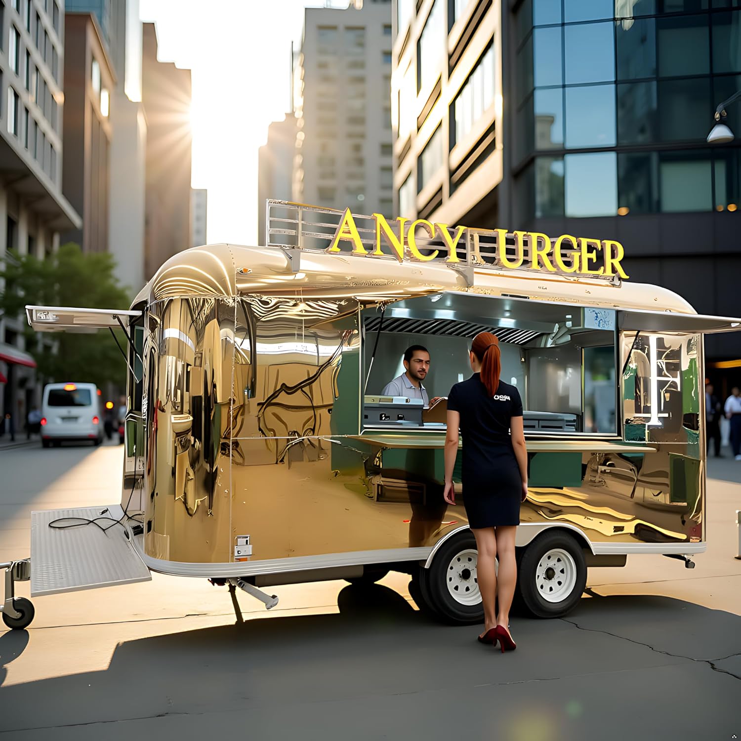 Hot Dog Cart Food Trailer Mobile Food Truck Trailers for Sale Concession Truck Fully Equipment Street Hot Dog Cart for Commercial Use