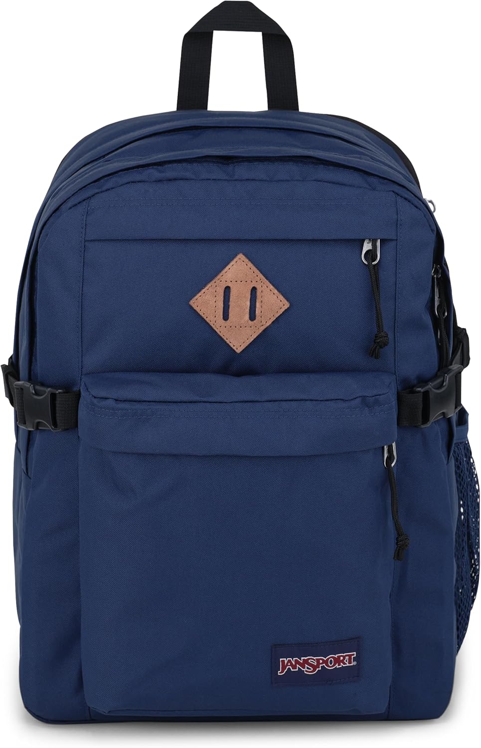 JanSport Main Campus Backpack - Travel or Work backpack w 15-Inch Laptop Sleeve and Dual Water Bottle Pockets, Navy
