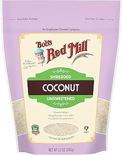 Bob's Red Mill Shredded Coconut, Unsweetened, 12 Ounce (Pack of 1) (Stand up Pouch)