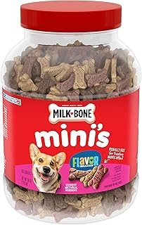 Milk-Bone Mini's Flavor Snacks Dog Treats, 36 Ounce Crunchy Texture Helps Reduce Tartar