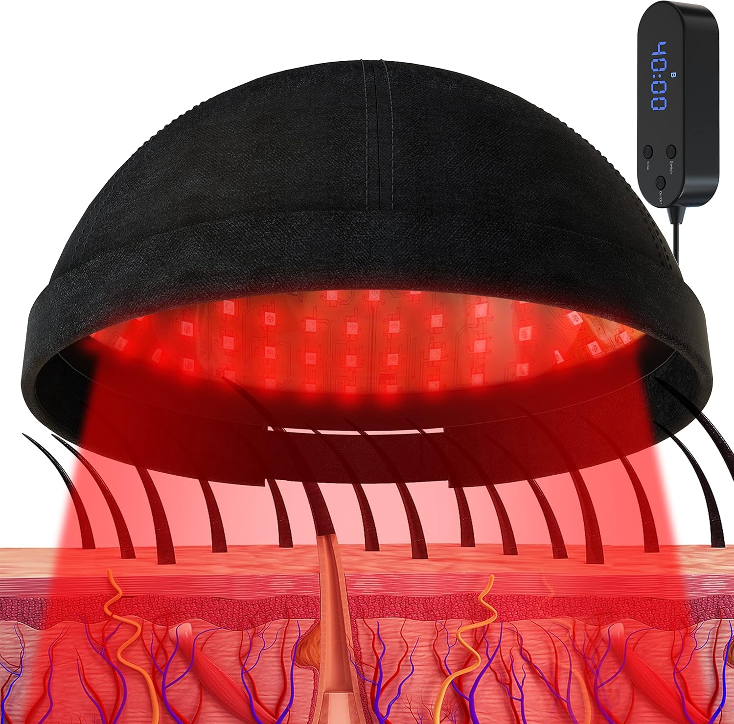 KTS Laser Therapy System for Hair Growth, Hair Regrowth Helmet & Hat for Men and Women, Hair Loss Treatment for Thinning Hair