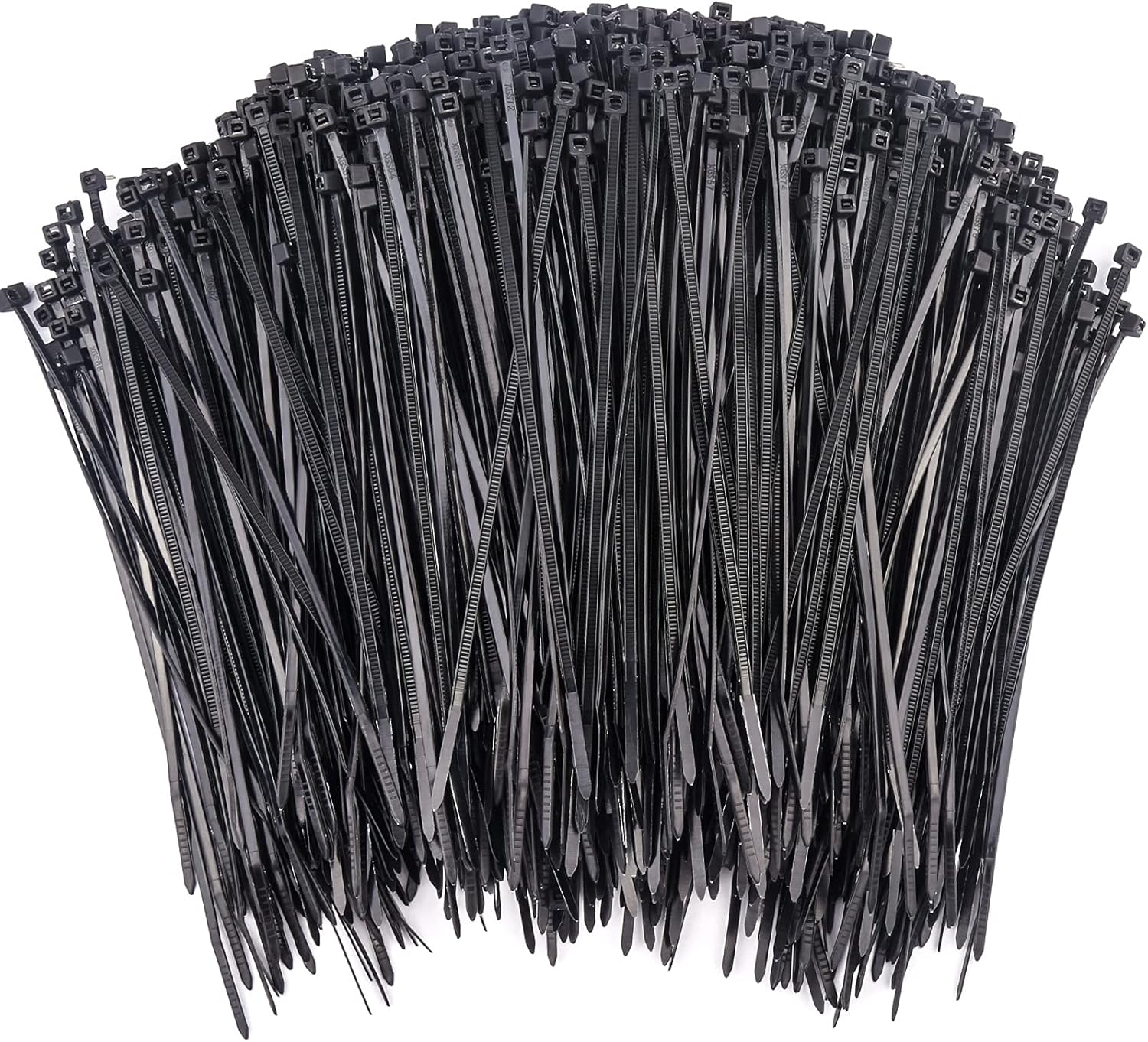 1000 Pcs Black Zip Ties, 4 Inch Small Self-Locking Nylon Cable Ties, Premium Thin Plastic Wraps Wire Ties for Indoor and Outdoor