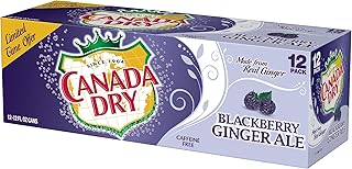 Canada Dry Blackberry Ginger Ale,12 Fl Oz (Pack of 12)