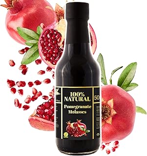 Pomegranate Molasses Syrup, 12 oz, 100% Natural Pomegranate Juice Paste from Turkey, No Added Sugar - Nar Eksisi, Gourmet Sauce for Cooking for Food & Drinks