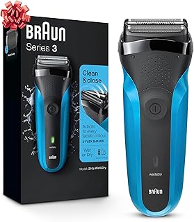 Braun Electric Razor for Men, Series 3 310s Electric Foil Shaver, Rechargeable, Wet & Dry