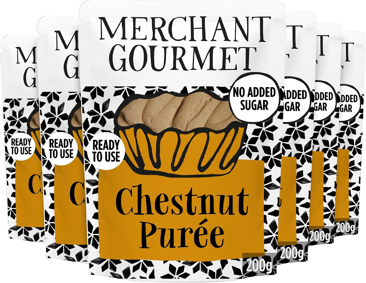 Merchant Gourmet Chestnut Purée, 200 g (6-Pack)